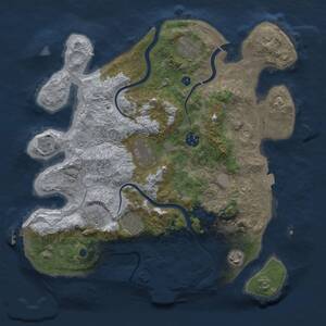 Thumbnail Rust Map: Procedural Map, Size: 3500, Seed: 253667783, 13 Monuments