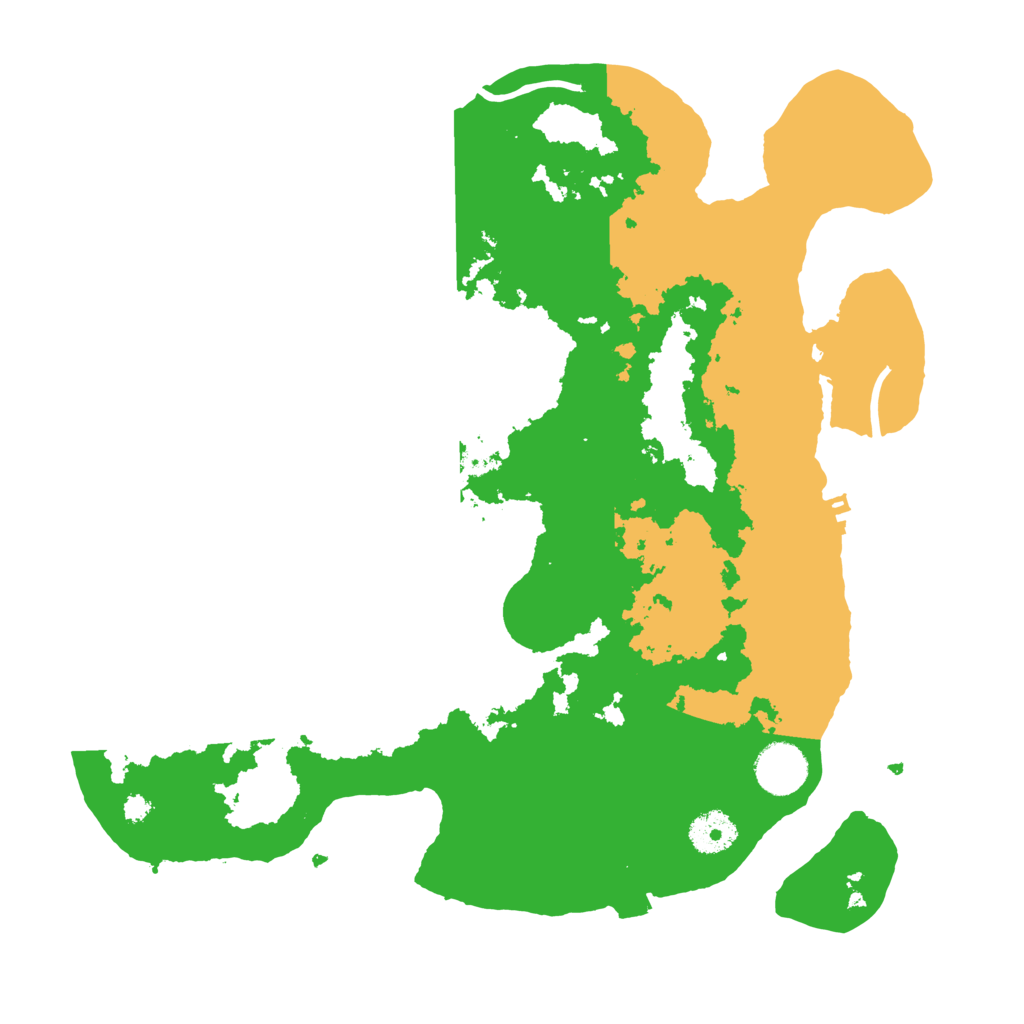 Biome Rust Map: Procedural Map, Size: 3500, Seed: 253667783