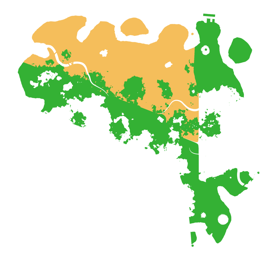 Biome Rust Map: Procedural Map, Size: 4500, Seed: 334778