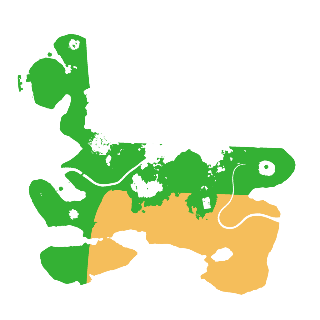 Biome Rust Map: Procedural Map, Size: 3000, Seed: 16886