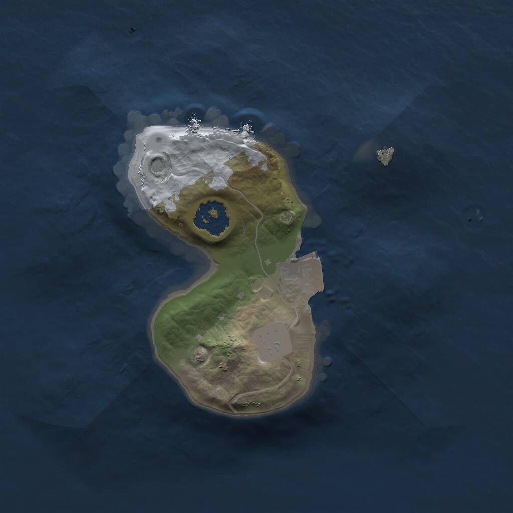 Rust Map: Procedural Map, Size: 1500, Seed: 434632204, 1 Monuments