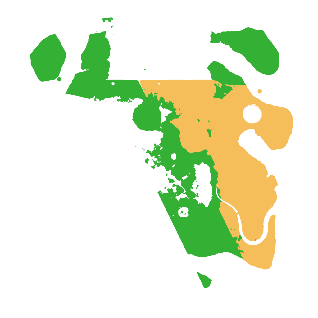 Biome Rust Map: Procedural Map, Size: 3000, Seed: 3749241