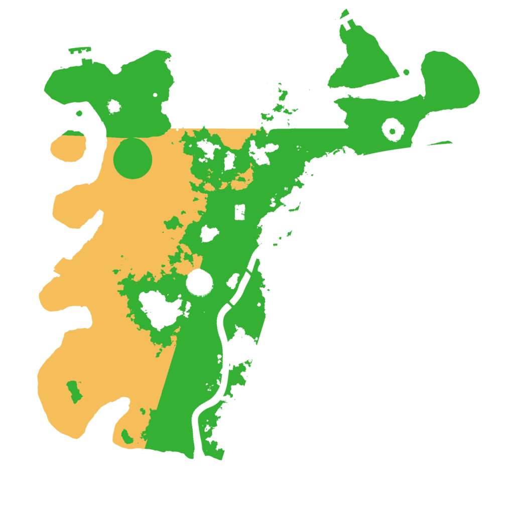 Biome Rust Map: Procedural Map, Size: 3500, Seed: 868631452