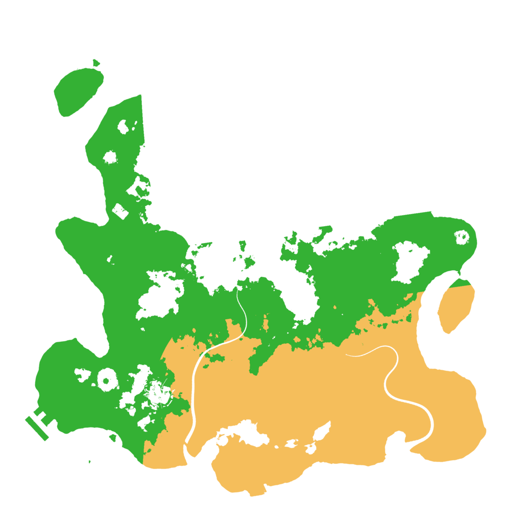 Biome Rust Map: Procedural Map, Size: 3600, Seed: 22206