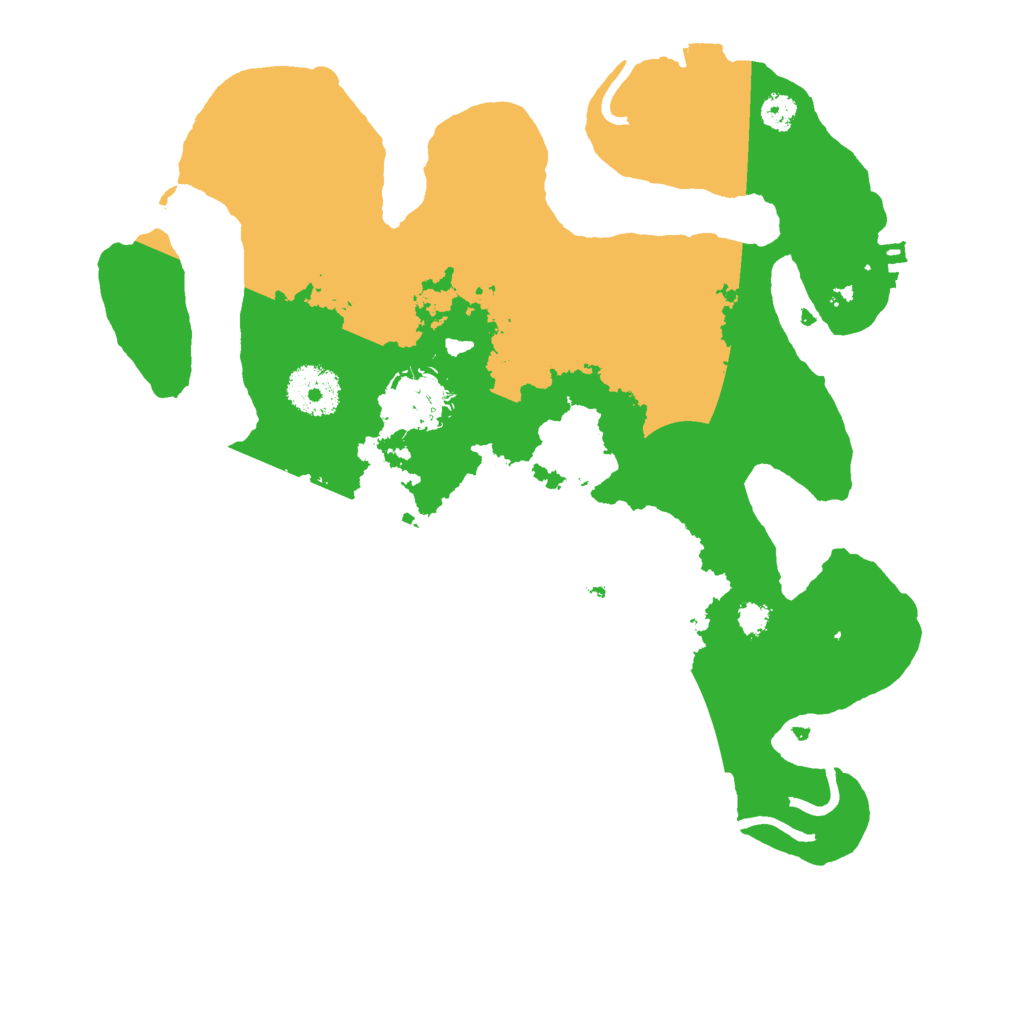 Biome Rust Map: Procedural Map, Size: 3000, Seed: 24843