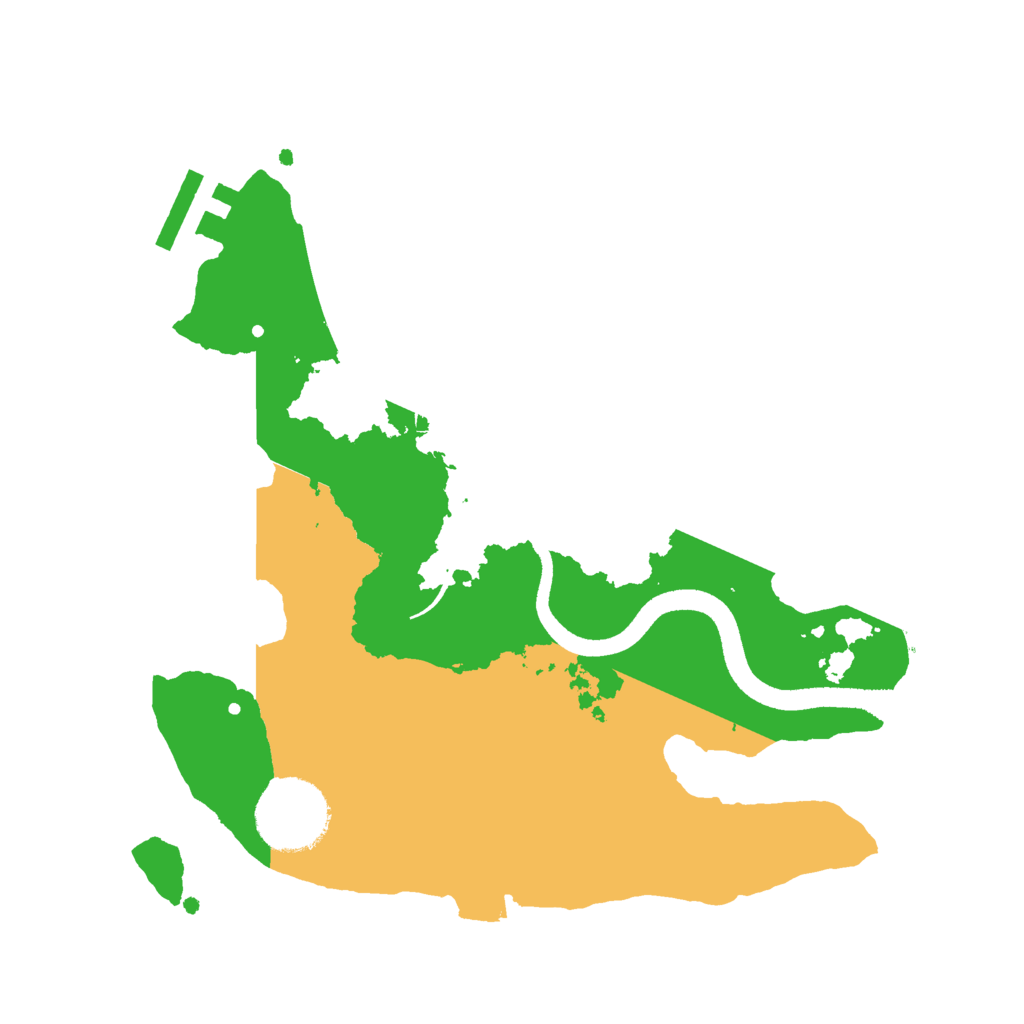 Biome Rust Map: Procedural Map, Size: 2500, Seed: 1814115792