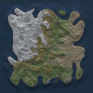 Thumbnail Rust Map: Procedural Map, Size: 4000, Seed: 25203, 19 Monuments