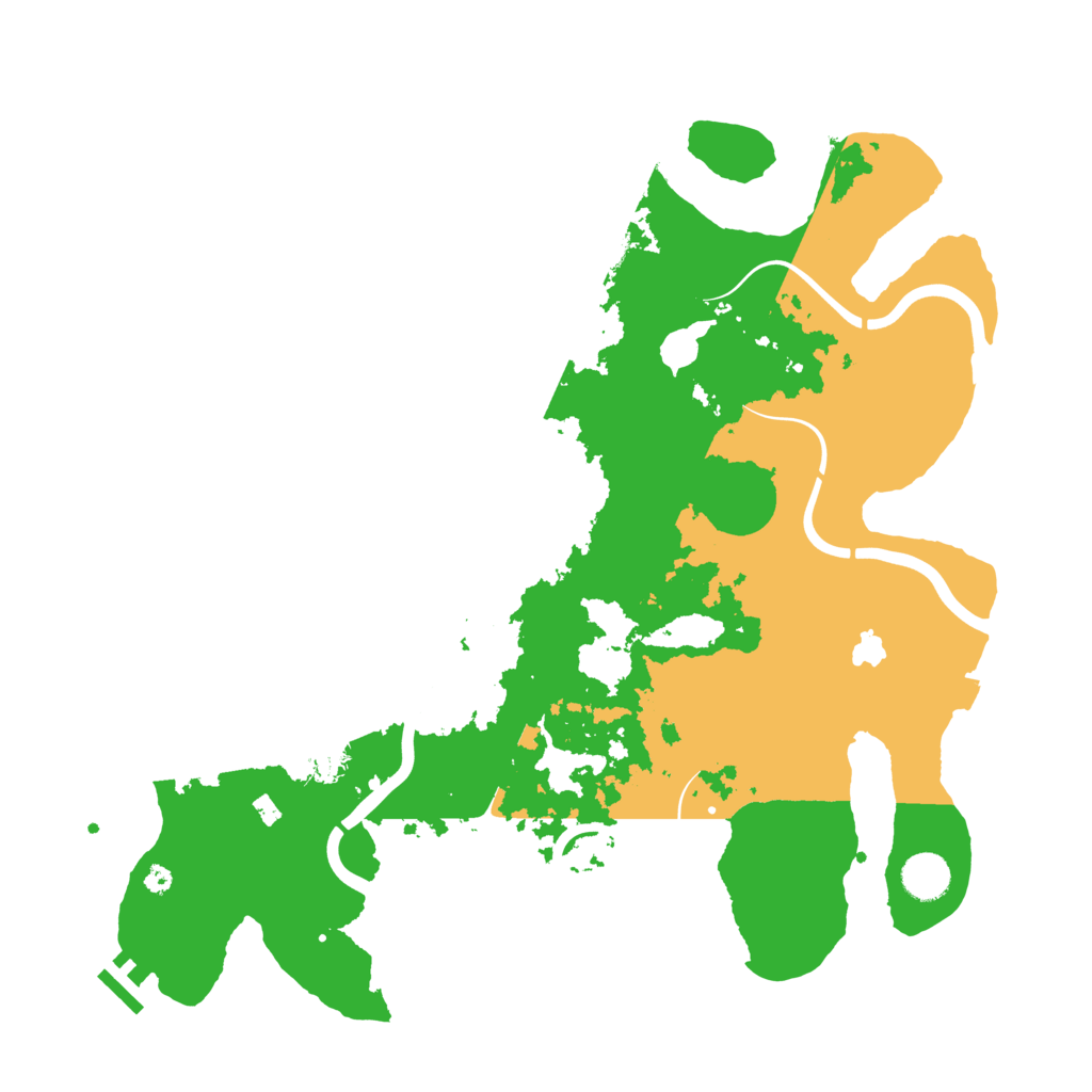 Biome Rust Map: Procedural Map, Size: 4000, Seed: 25203