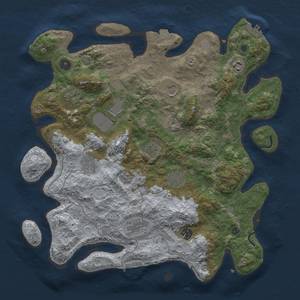 Thumbnail Rust Map: Procedural Map, Size: 4000, Seed: 417271308, 18 Monuments