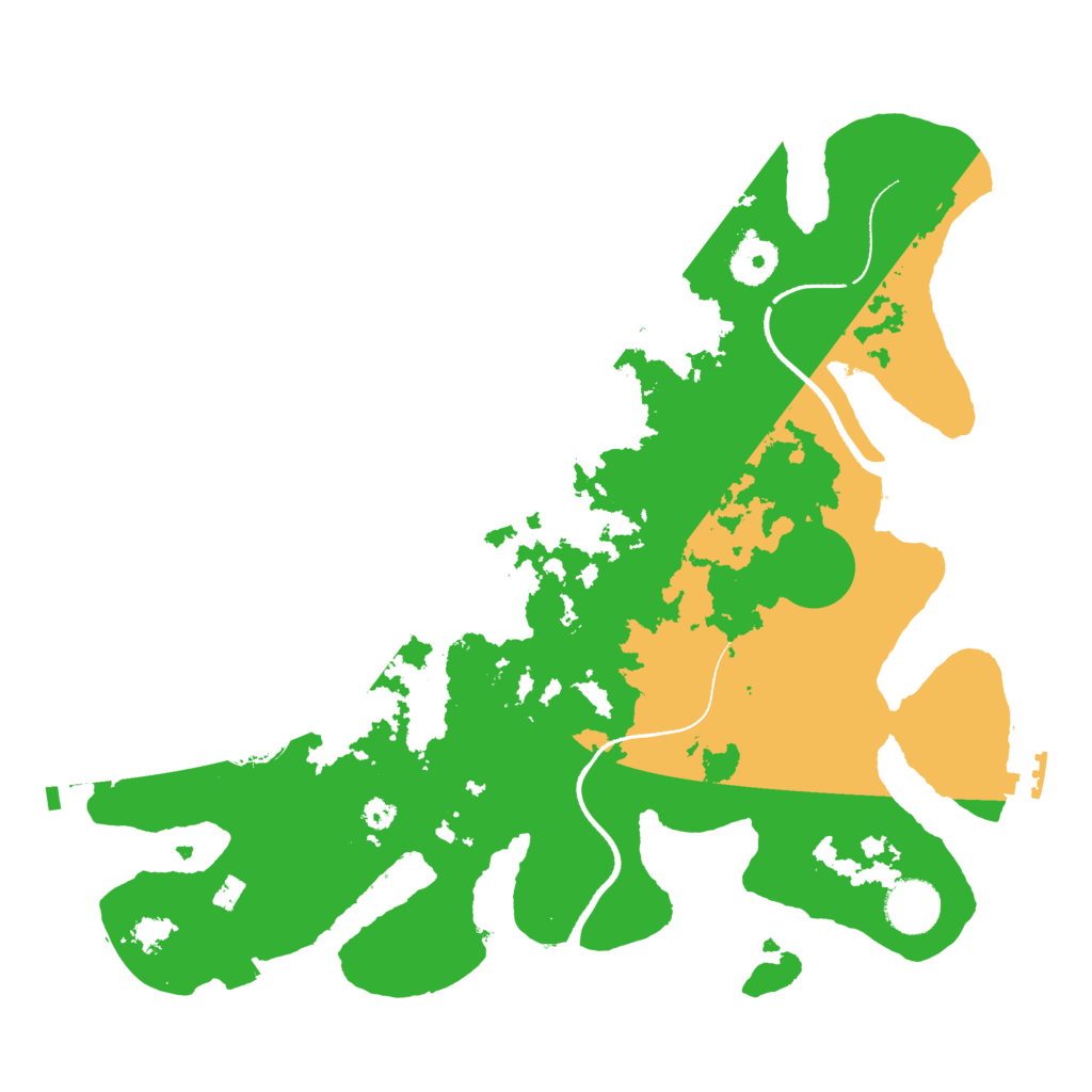 Biome Rust Map: Procedural Map, Size: 3500, Seed: 1642530266