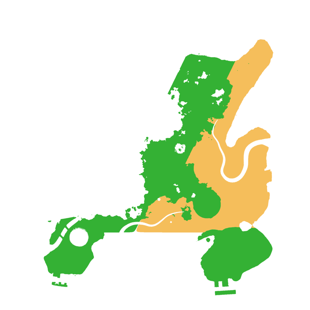 Biome Rust Map: Procedural Map, Size: 3000, Seed: 16951