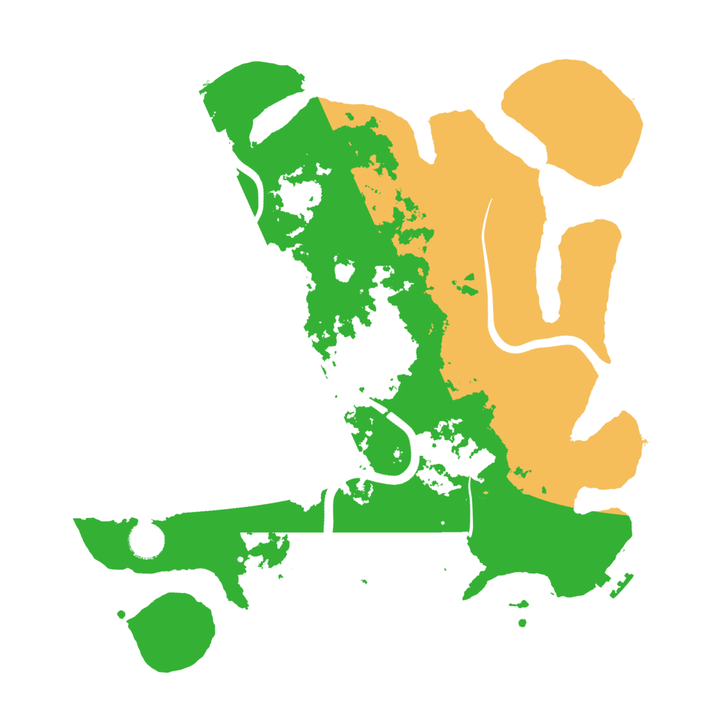 Biome Rust Map: Procedural Map, Size: 3500, Seed: 72030665