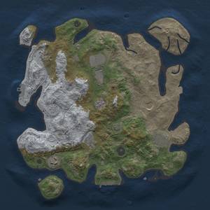 Thumbnail Rust Map: Procedural Map, Size: 3500, Seed: 72030665, 15 Monuments