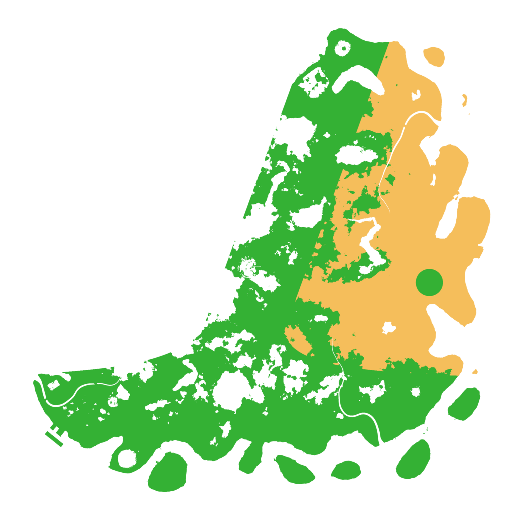 Biome Rust Map: Procedural Map, Size: 5000, Seed: 38562