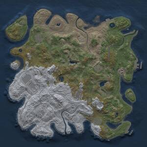 Thumbnail Rust Map: Procedural Map, Size: 4250, Seed: 837816926, 15 Monuments