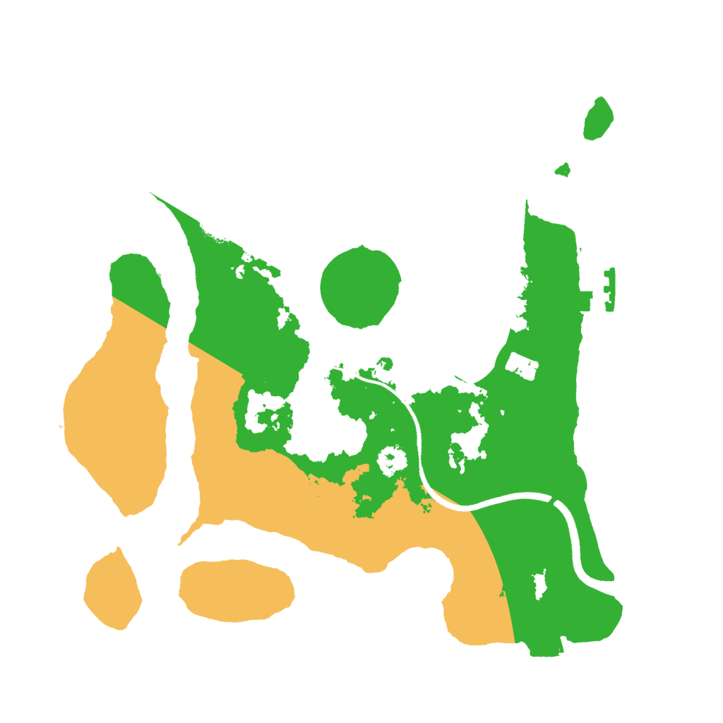 Biome Rust Map: Procedural Map, Size: 2500, Seed: 582705504