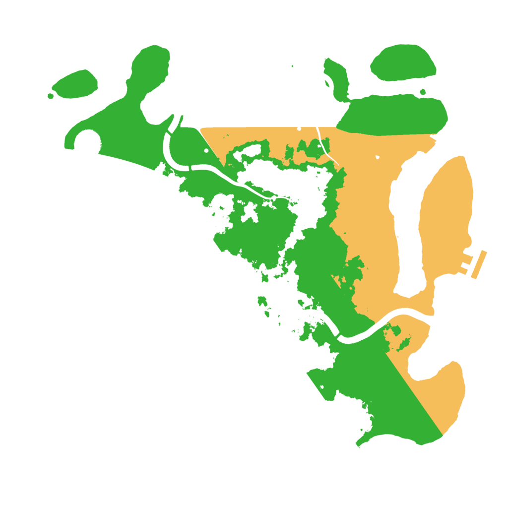 Biome Rust Map: Procedural Map, Size: 3500, Seed: 1497194926