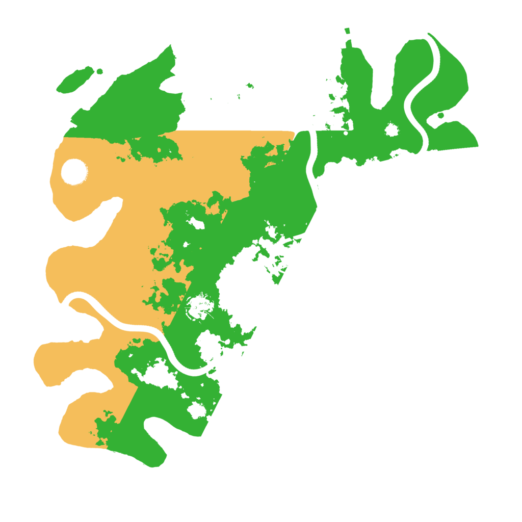 Biome Rust Map: Procedural Map, Size: 3500, Seed: 32323123