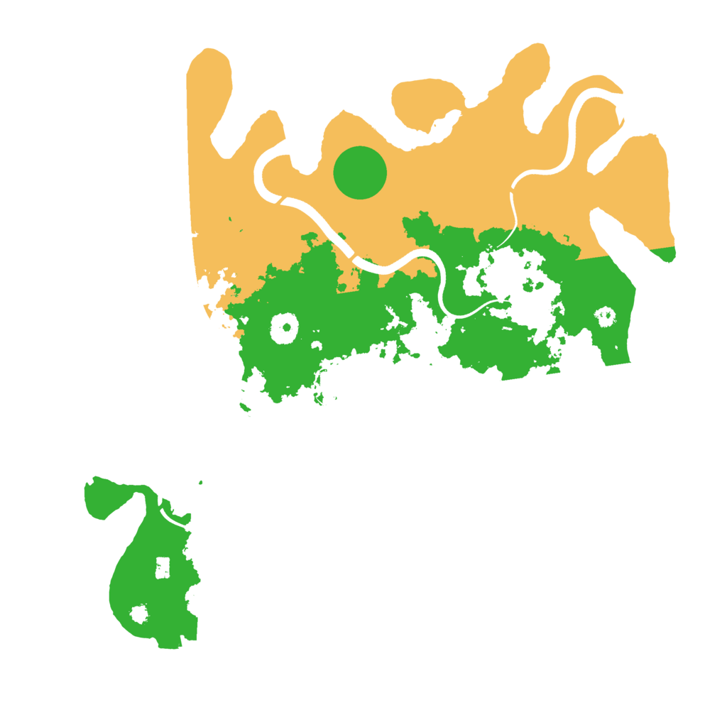 Biome Rust Map: Procedural Map, Size: 3600, Seed: 59546541