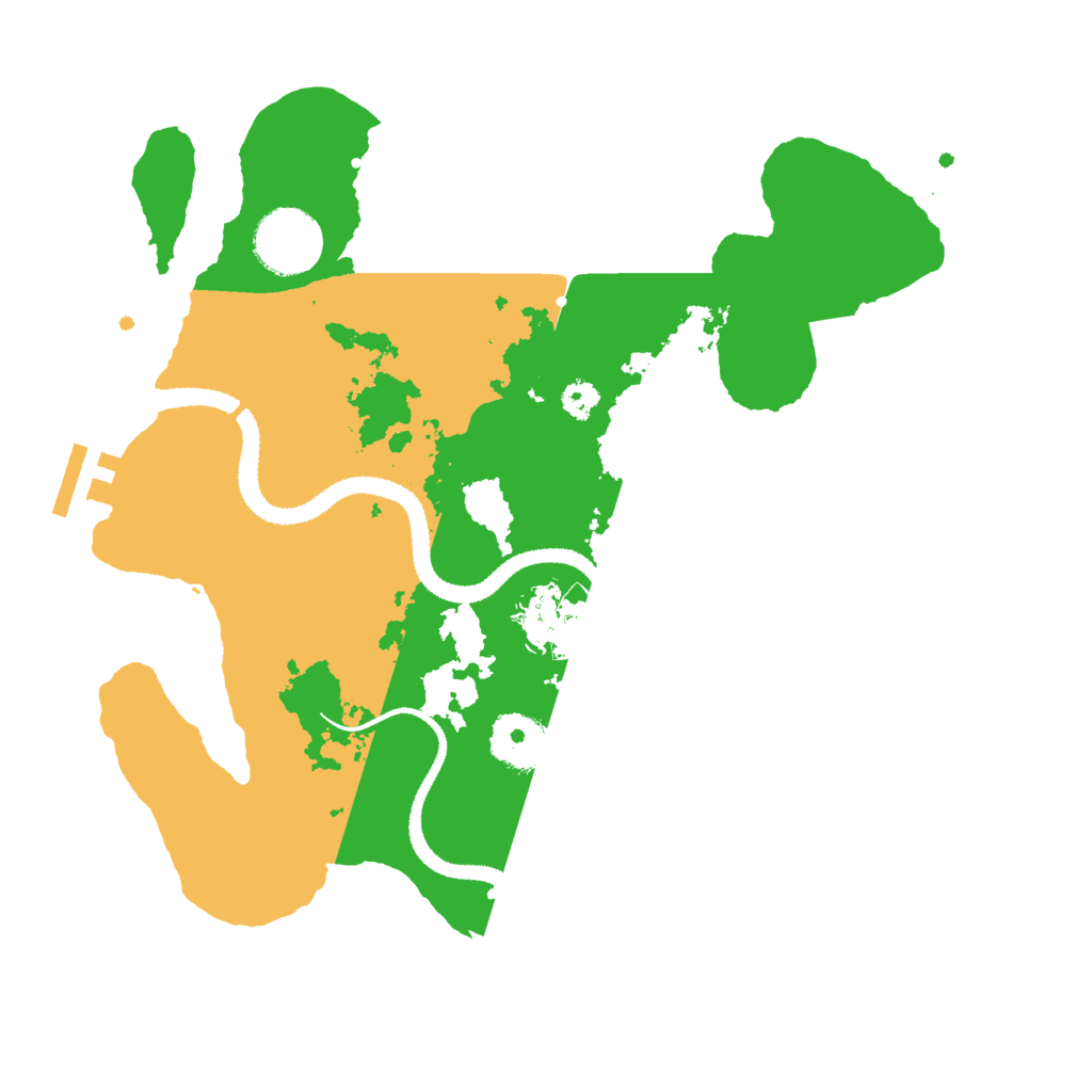 Biome Rust Map: Procedural Map, Size: 3000, Seed: 10374