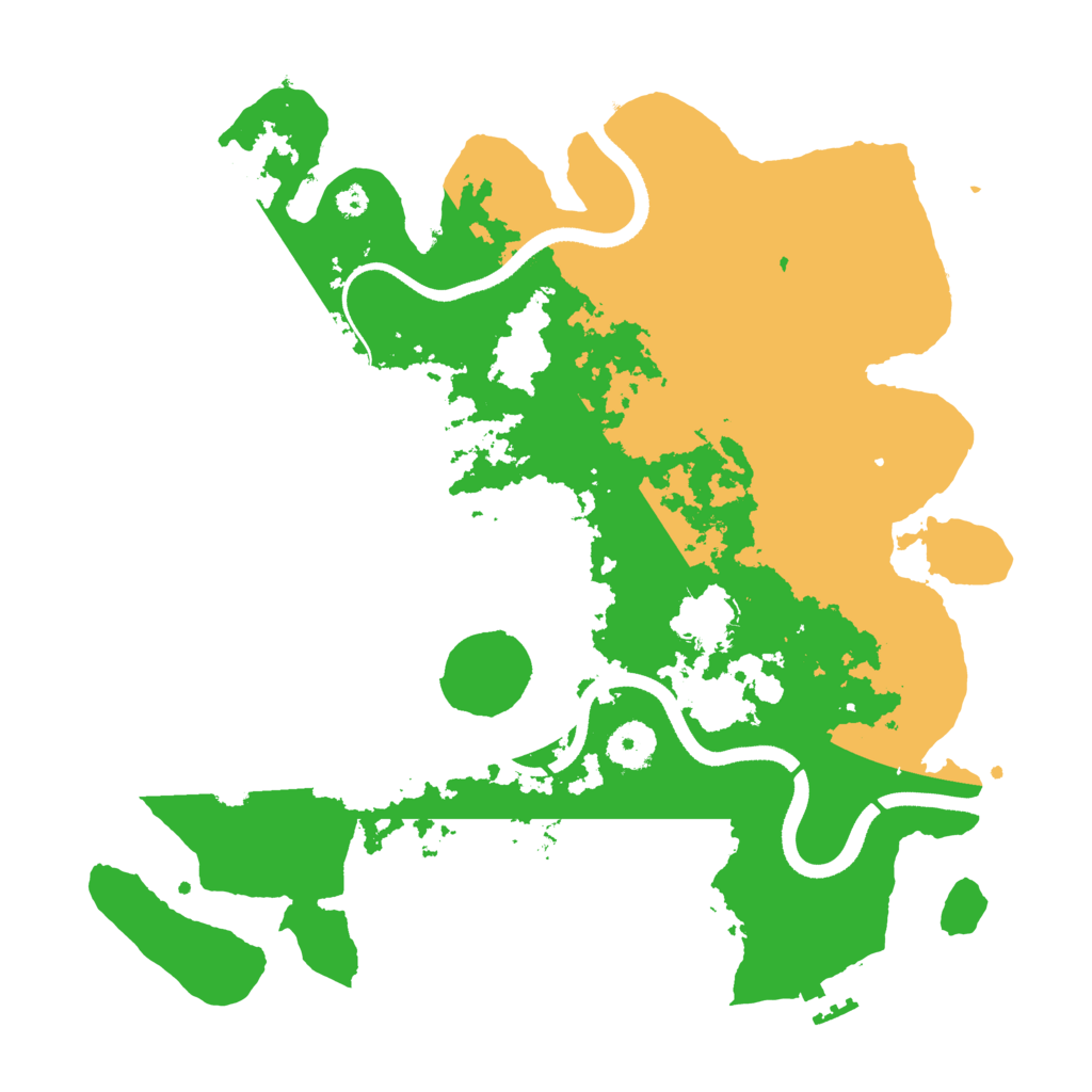 Biome Rust Map: Procedural Map, Size: 3500, Seed: 565042971