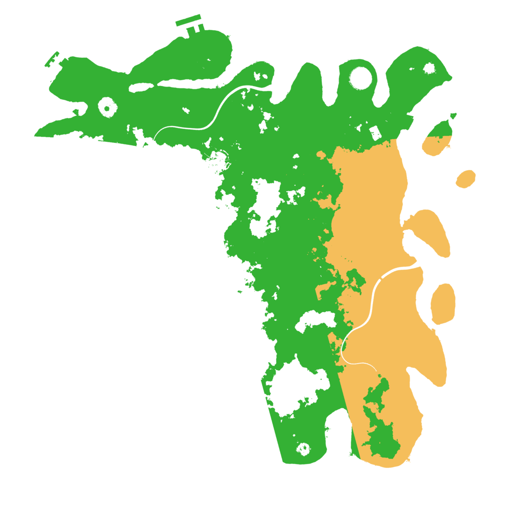 Biome Rust Map: Procedural Map, Size: 3980, Seed: 837840646