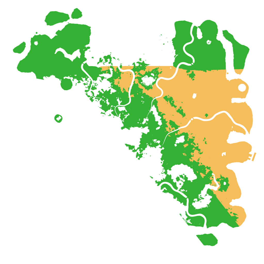 Biome Rust Map: Procedural Map, Size: 6000, Seed: 854263393