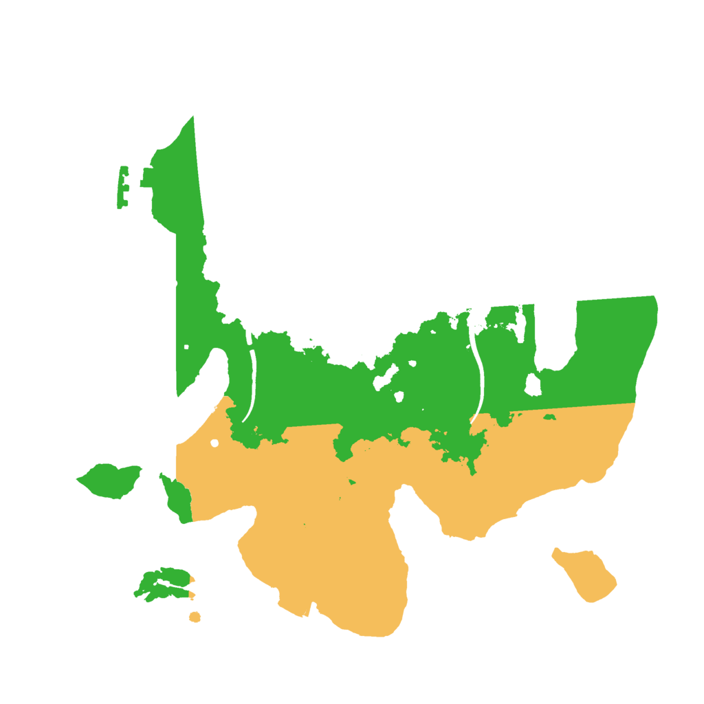 Biome Rust Map: Procedural Map, Size: 2500, Seed: 1102157577