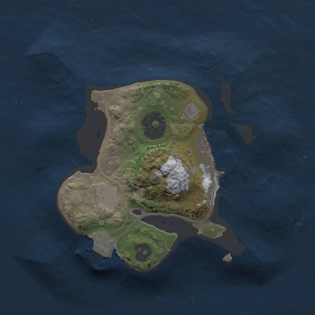 Rust Map: Procedural Map, Size: 1800, Seed: 361892, 4 Monuments