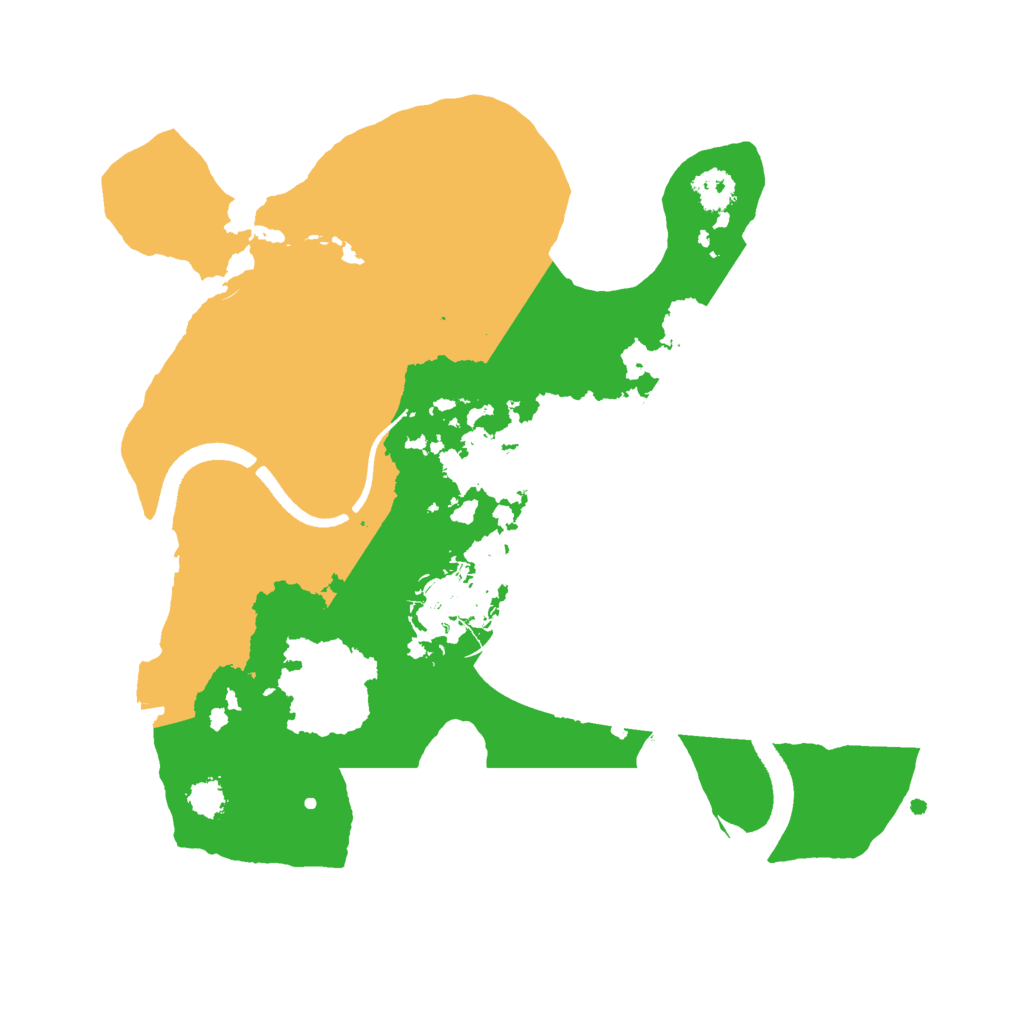 Biome Rust Map: Procedural Map, Size: 2500, Seed: 882321163