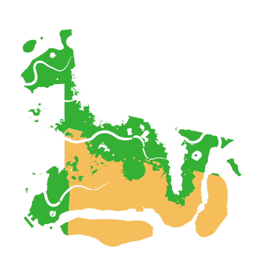 Biome Rust Map: Procedural Map, Size: 3999, Seed: 1965733832