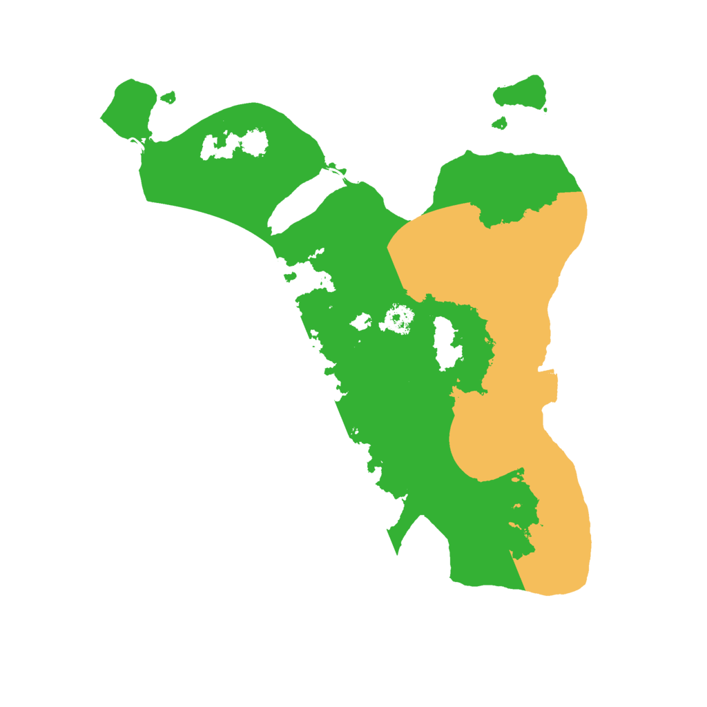 Biome Rust Map: Procedural Map, Size: 2500, Seed: 1459169341