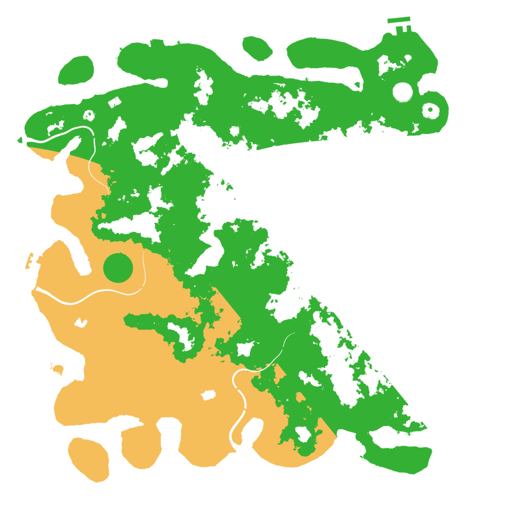 Biome Rust Map: Procedural Map, Size: 4500, Seed: 129311