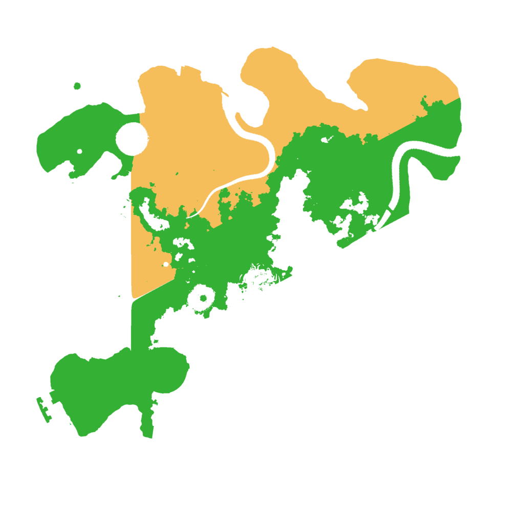 Biome Rust Map: Procedural Map, Size: 3000, Seed: 937198132
