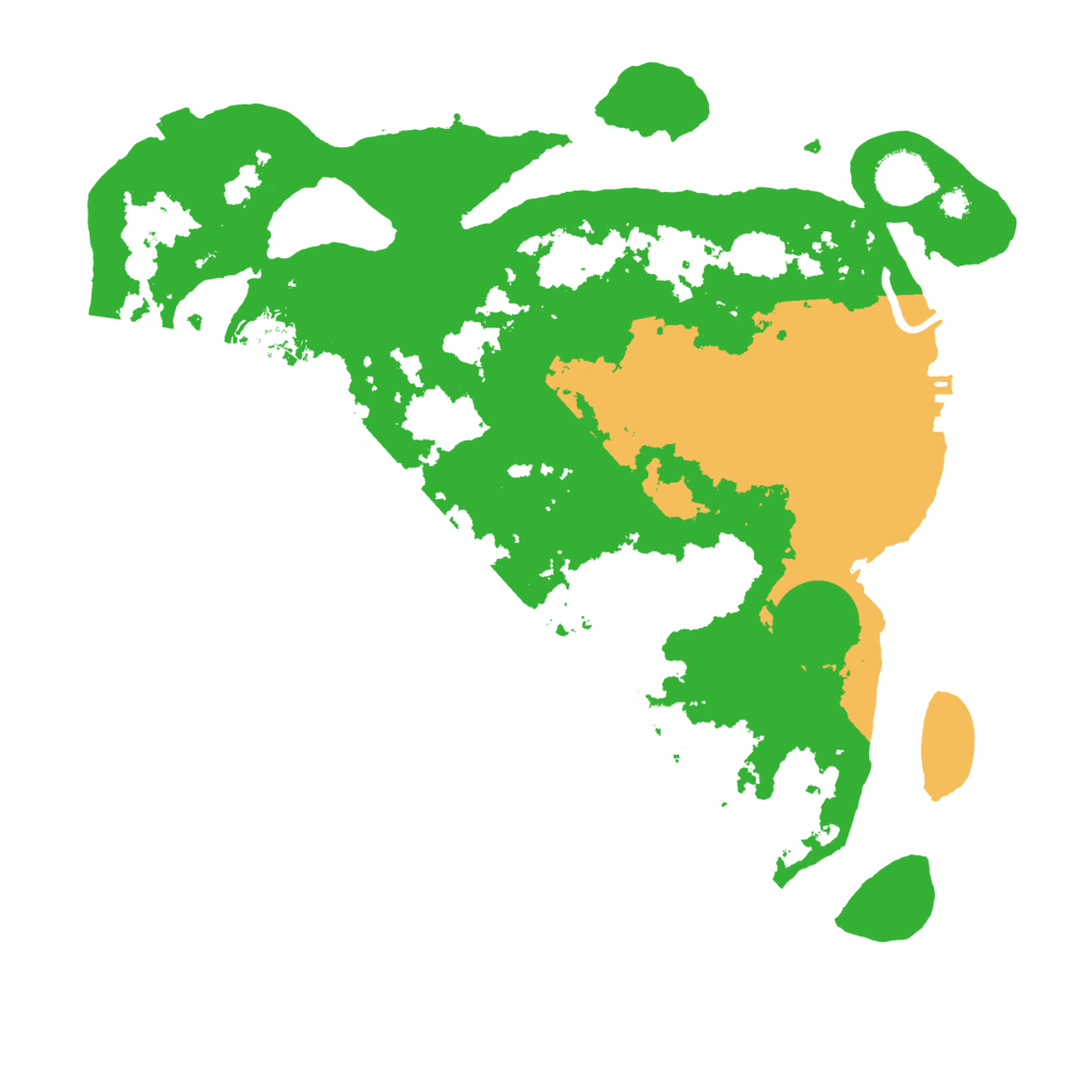 Biome Rust Map: Procedural Map, Size: 3500, Seed: 240819083