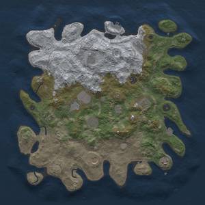 Thumbnail Rust Map: Procedural Map, Size: 4000, Seed: 588135910, 17 Monuments