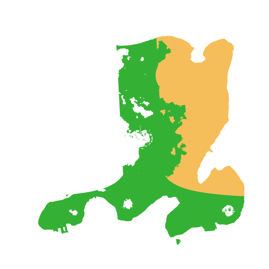 Biome Rust Map: Procedural Map, Size: 2500, Seed: 619997