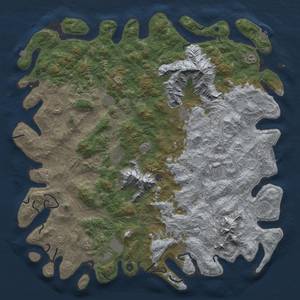 Thumbnail Rust Map: Procedural Map, Size: 6000, Seed: 7541, 19 Monuments