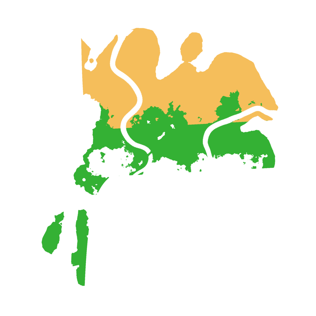 Biome Rust Map: Procedural Map, Size: 2800, Seed: 987654321