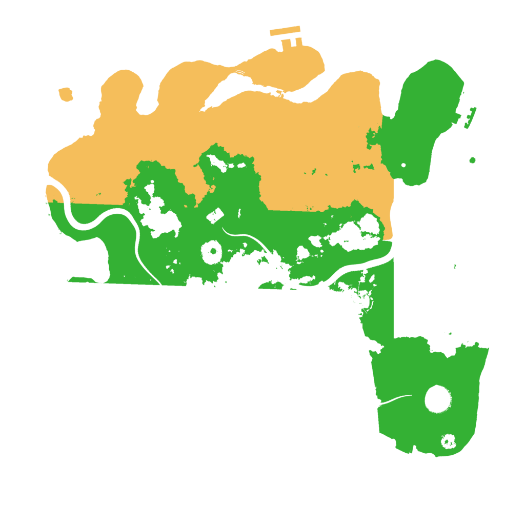 Biome Rust Map: Procedural Map, Size: 3500, Seed: 993009746