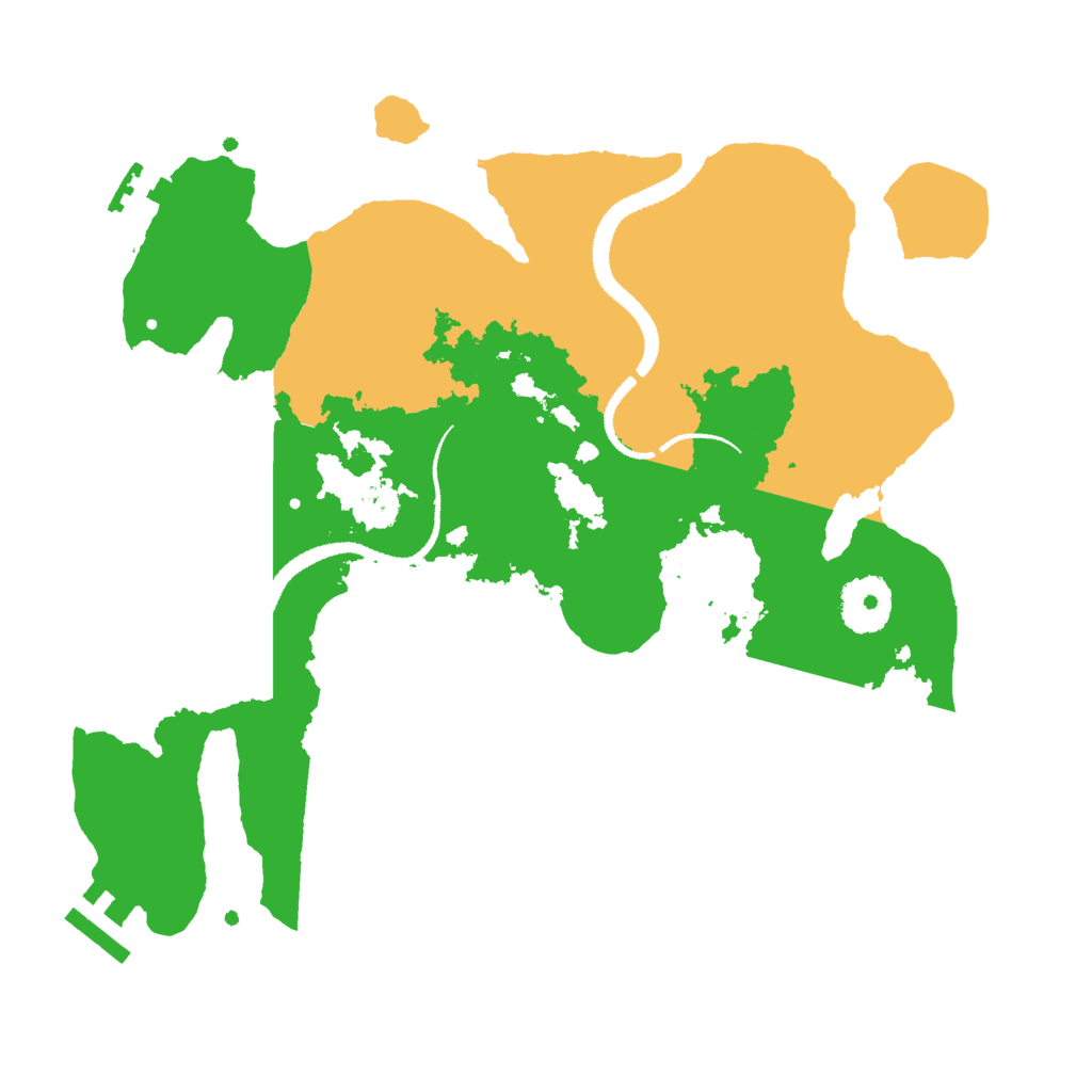 Biome Rust Map: Procedural Map, Size: 3000, Seed: 49526