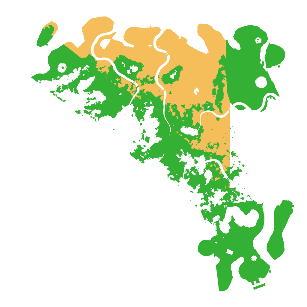 Biome Rust Map: Procedural Map, Size: 5000, Seed: 6230