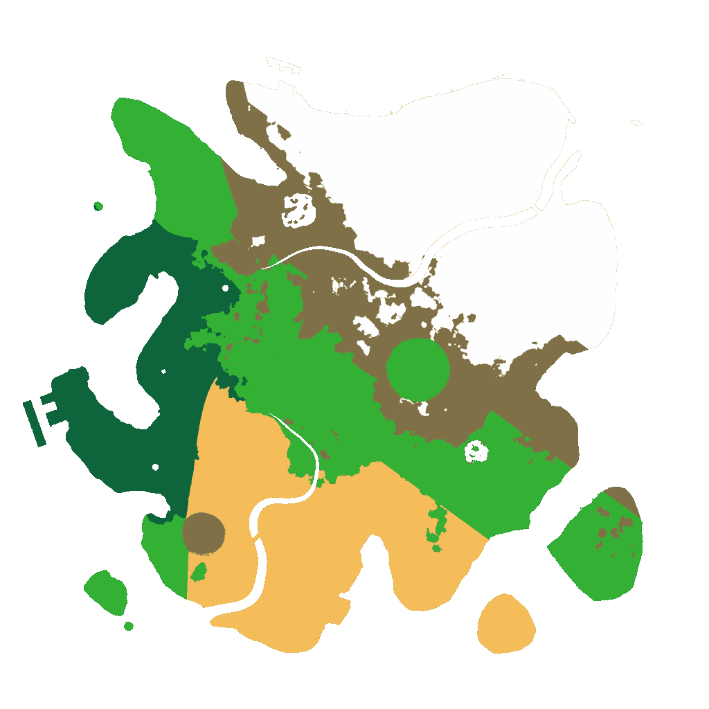 Biome Rust Map: Procedural Map, Size: 3000, Seed: 987654
