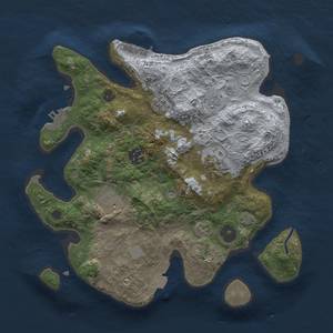 Thumbnail Rust Map: Procedural Map, Size: 3000, Seed: 987654, 12 Monuments