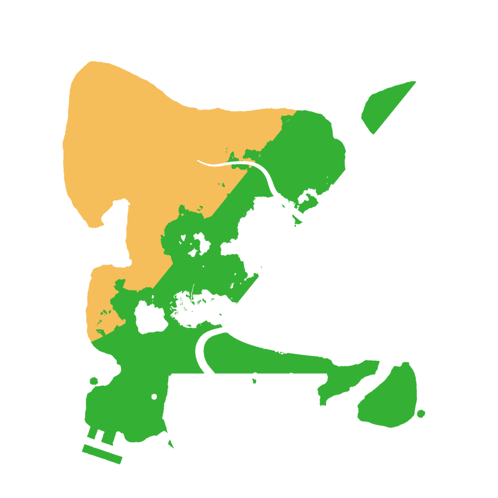 Biome Rust Map: Procedural Map, Size: 2500, Seed: 1011574477