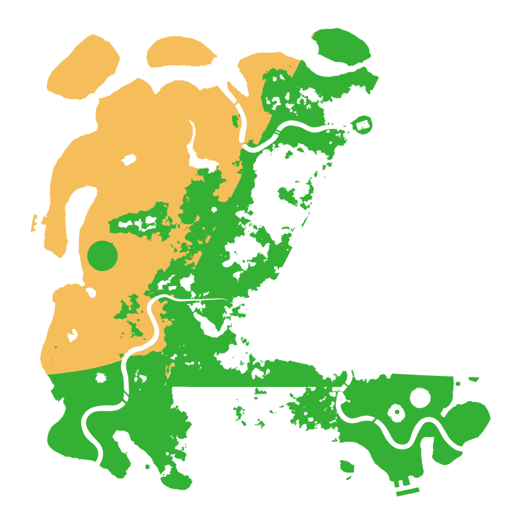 Biome Rust Map: Procedural Map, Size: 4500, Seed: 94668