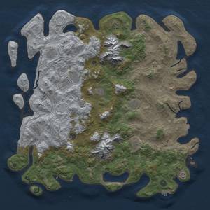 Thumbnail Rust Map: Procedural Map, Size: 5000, Seed: 960152668, 19 Monuments