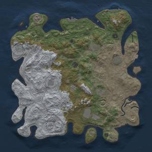 Thumbnail Rust Map: Procedural Map, Size: 4250, Seed: 629831205, 19 Monuments