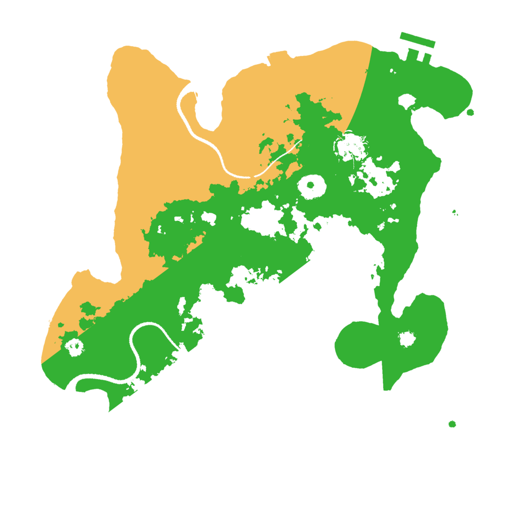Biome Rust Map: Procedural Map, Size: 3000, Seed: 139126478