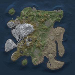 Thumbnail Rust Map: Procedural Map, Size: 2800, Seed: 753573263, 11 Monuments